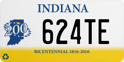 IN license plate 624TE