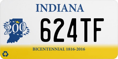 IN license plate 624TF