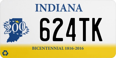 IN license plate 624TK