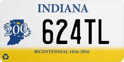 IN license plate 624TL