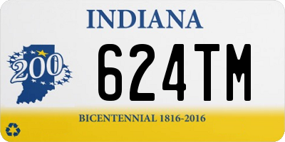 IN license plate 624TM