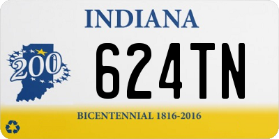 IN license plate 624TN