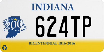 IN license plate 624TP