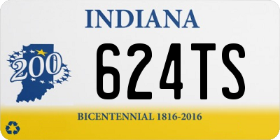 IN license plate 624TS