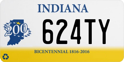 IN license plate 624TY