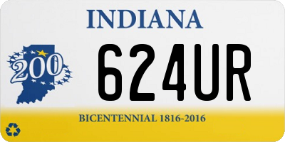 IN license plate 624UR