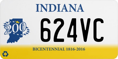 IN license plate 624VC