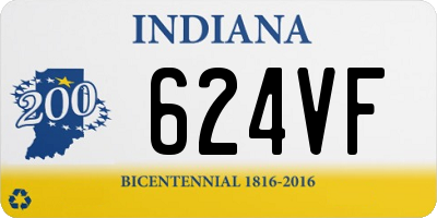 IN license plate 624VF