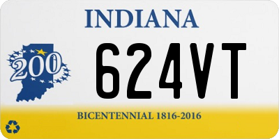 IN license plate 624VT