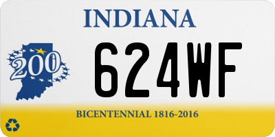 IN license plate 624WF