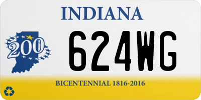 IN license plate 624WG