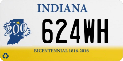 IN license plate 624WH
