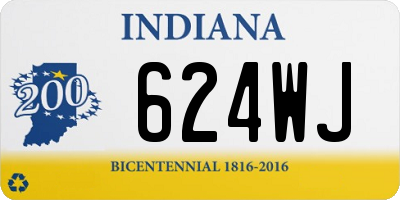 IN license plate 624WJ