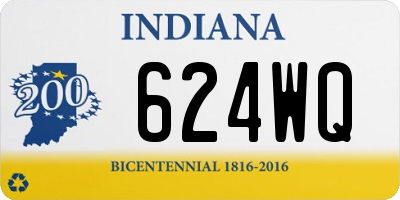 IN license plate 624WQ