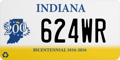 IN license plate 624WR