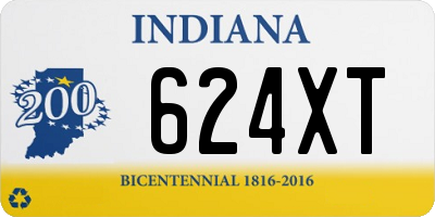 IN license plate 624XT