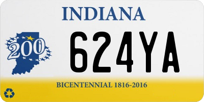 IN license plate 624YA