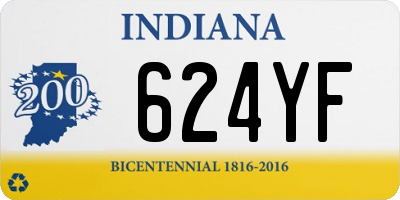 IN license plate 624YF