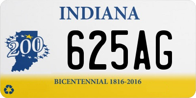 IN license plate 625AG