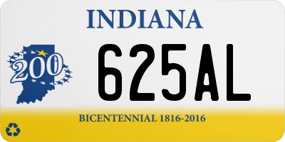 IN license plate 625AL