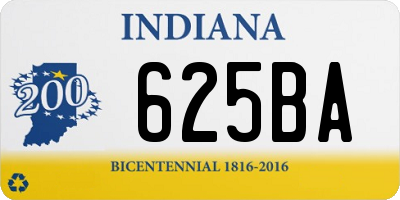 IN license plate 625BA