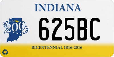 IN license plate 625BC