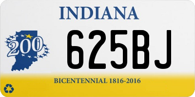 IN license plate 625BJ