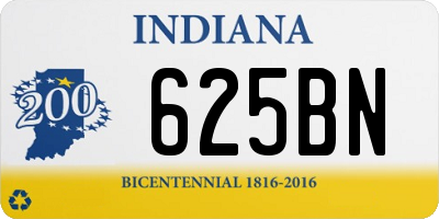 IN license plate 625BN