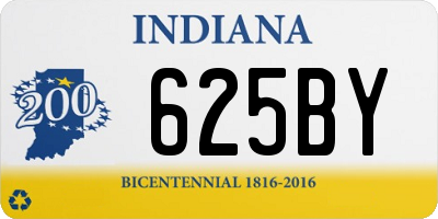IN license plate 625BY