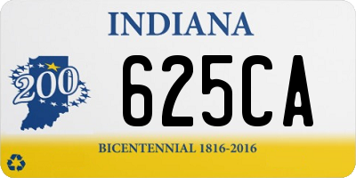 IN license plate 625CA