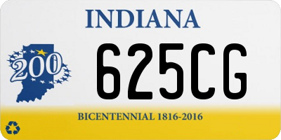 IN license plate 625CG