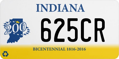 IN license plate 625CR