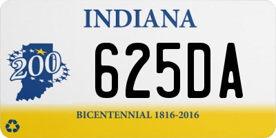 IN license plate 625DA