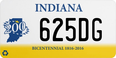 IN license plate 625DG