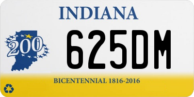 IN license plate 625DM