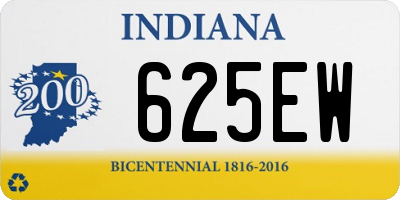 IN license plate 625EW