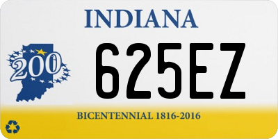 IN license plate 625EZ