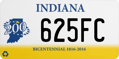 IN license plate 625FC