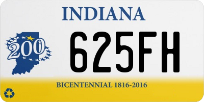 IN license plate 625FH