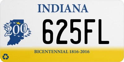 IN license plate 625FL