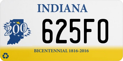 IN license plate 625FO