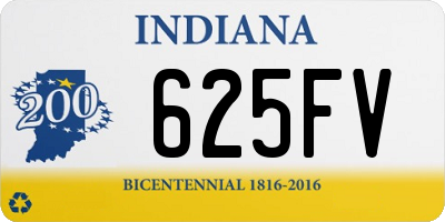 IN license plate 625FV