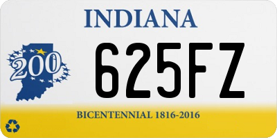 IN license plate 625FZ