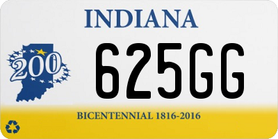 IN license plate 625GG