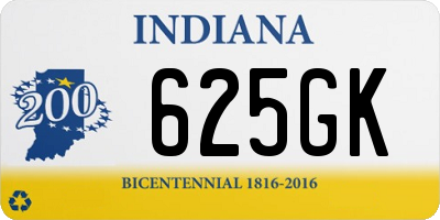 IN license plate 625GK