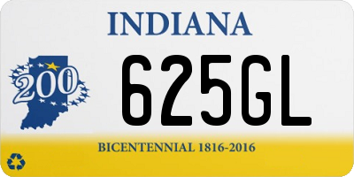 IN license plate 625GL