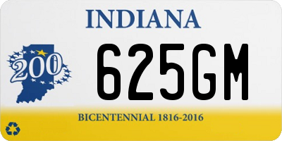 IN license plate 625GM