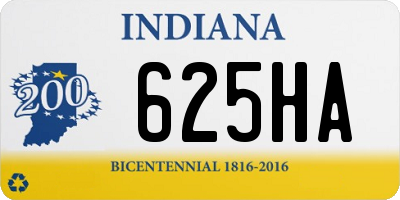 IN license plate 625HA
