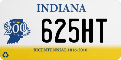 IN license plate 625HT