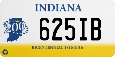 IN license plate 625IB